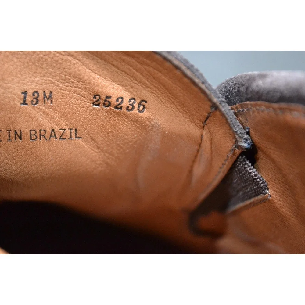 Peter Millar Boots Mens 13 Brown Suede Slip On Ankle Casual Collection Shoes